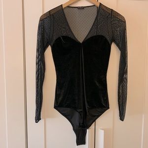 Sexy velvet Bodysuit !